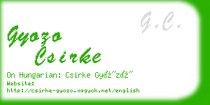 gyozo csirke business card